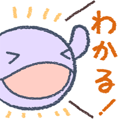 Doodle-Style Pastel Whale 2