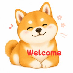 Chill Shiba Dog Stickers