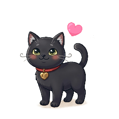 Black cat Mugitan(illustration yer.)2