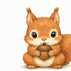 Squirrel Daily Stickers.
