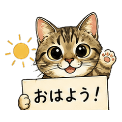 Classic Tabby Cat Everyday Stickers