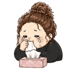 Moody Girl Stickers
