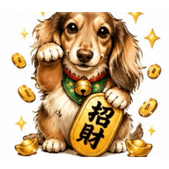 臘腸小廢狗-招財貓系列1