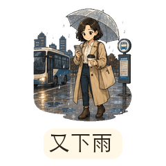 都會咖啡女孩：下雨通勤