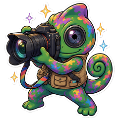 Shutter-kun the Chameleon