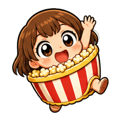 Panic Popcorn Girl