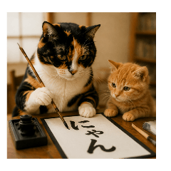 An orange tabby cat's hobby