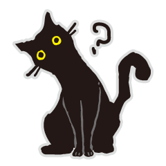 Polite Black Cat for Work & Daily Life