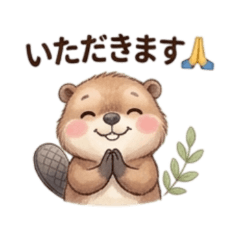 beaver baby Sticker2
