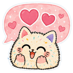 Colorful Cats Everyday Stickers