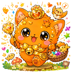 Kiranyan! Sparkling Magic Cat Stickers