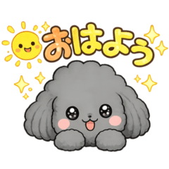 Poodle Fran - Everyday Stickers