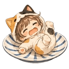 Everyday Cat Costume Stickers