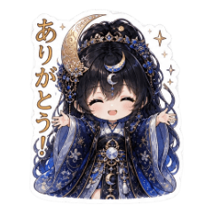 Tsukuyomi Moon Goddess Mystical Stickers