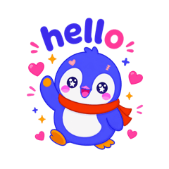 Cute Lucky Penguin