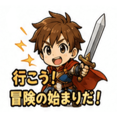 Cute RPG Party Adventure Stickers