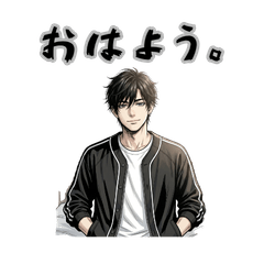 Cool Ikemen Stickers [Soft Gekiga]