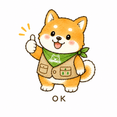 Taki the Shiba - Camping Stickers