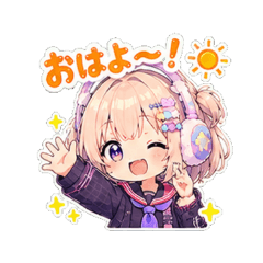 Headphone chibi character