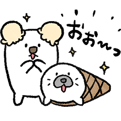 Icekuma & Conezarashi Stickers