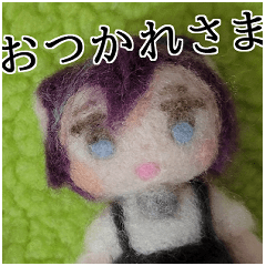 Boy of a black cat(Needle Felting)