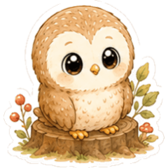 Owl - Cute stickers