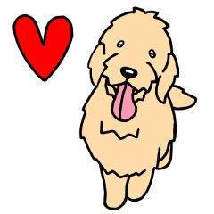 Dog Stamp Goldendoodle