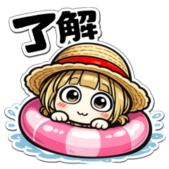 Mugiwara-chan Daily All-in-One Stickers