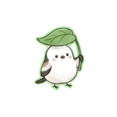 Longtail Tit Rainy Season | BIG Stickers