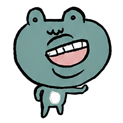 Jakushin, the laid-back frog