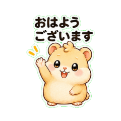 Polite Hamster Daily Stickers