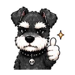 Cool Schnauzer Work Stickers