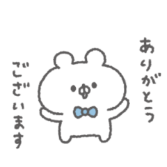 ribbon bear sticker #19