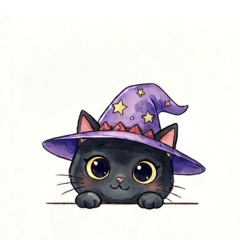 Noma, the Little Black Cat Wizard