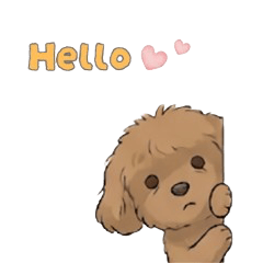 Chill Toy Poodle Stickers 2