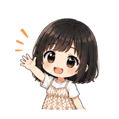 Cute Girl Chibi Reaction Stickers