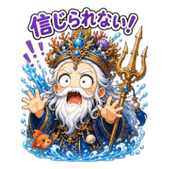 Sea God Daily Stickers with Dragon God