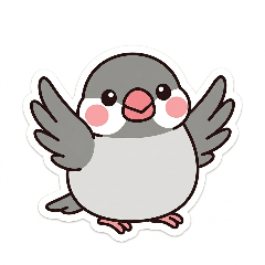 Chubby Java Sparrow Stickers Vol.1