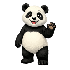 Animated Panda's Daily Life Feelings