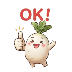 Plump & Glossy Daikon-chan