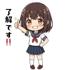 Cute Chibi Girl Daily Action Pack