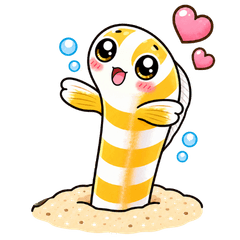 Clingy Spotted Garden Eel