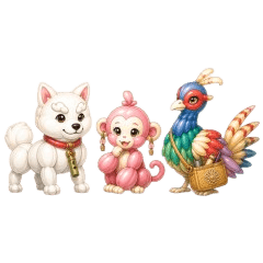 Sacred Beasts: Ibuki, Sakura & Kizui