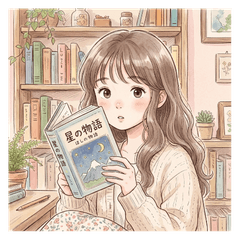 Charming Reading Girl: Daily Greetings