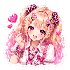 Heisei Puffy Gal Stickers