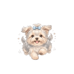 Yorkie the Fluffy Puppy
