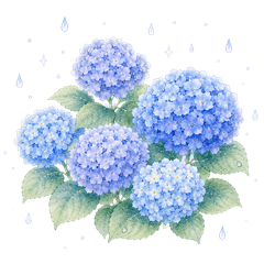 Hydrangeas & Cute Flower Stickers