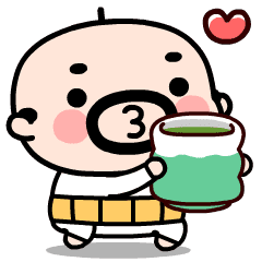 動く！おやじ君のリアクション