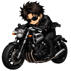 Expressive Biker Stickers ver16