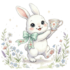 White Rabbit Rabitan Stickers